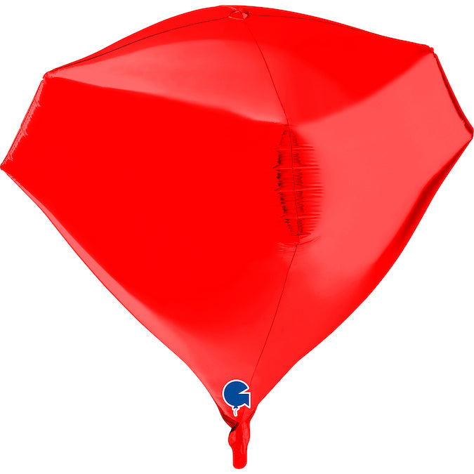 18" Gem Red 4D Foil Balloon