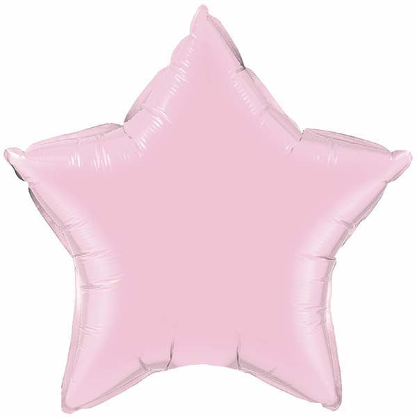 36" Star Foil Mylar Balloon Pearl Pink