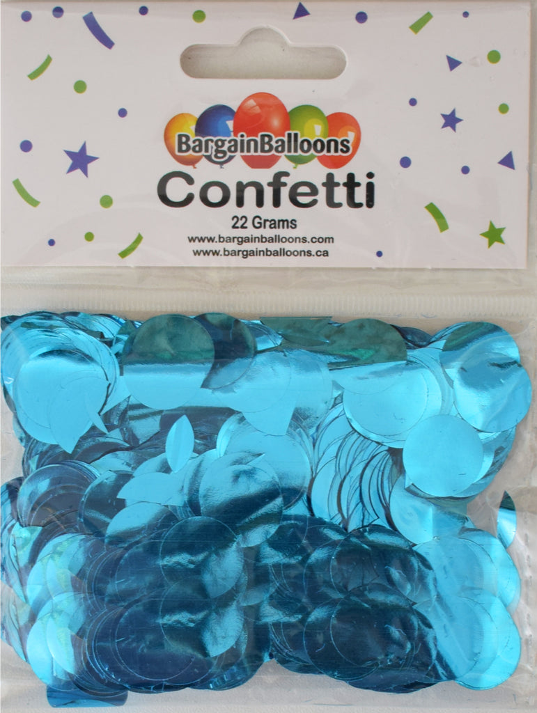 Balloon Confetti Dots 22 Grams Foil Light Blue 1.5CM-Round