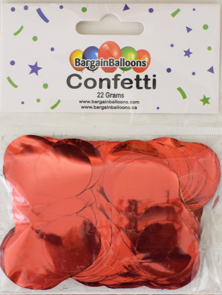 Balloon Confetti Dots 22 Grams Foil Red 2.5CM-Round