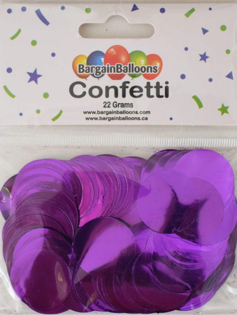Balloon Confetti Dots 22 Grams Foil Purple 2.5CM-Round