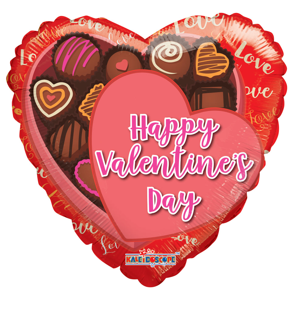 18" Valentine's Chocolate Box Foil Balloon