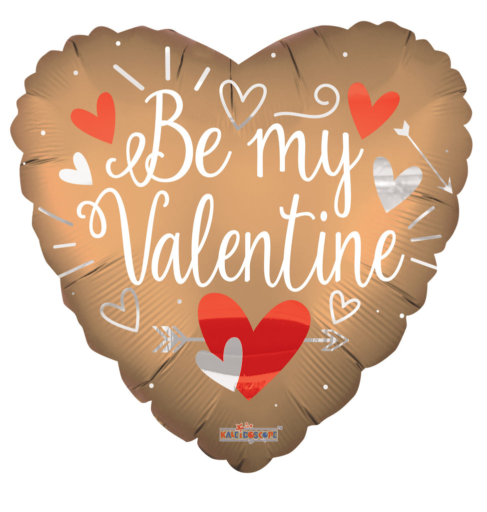 36" Be My Valentine Matte Foil Balloon