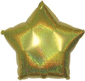 18" Gold Star Dazzeloon Balloon