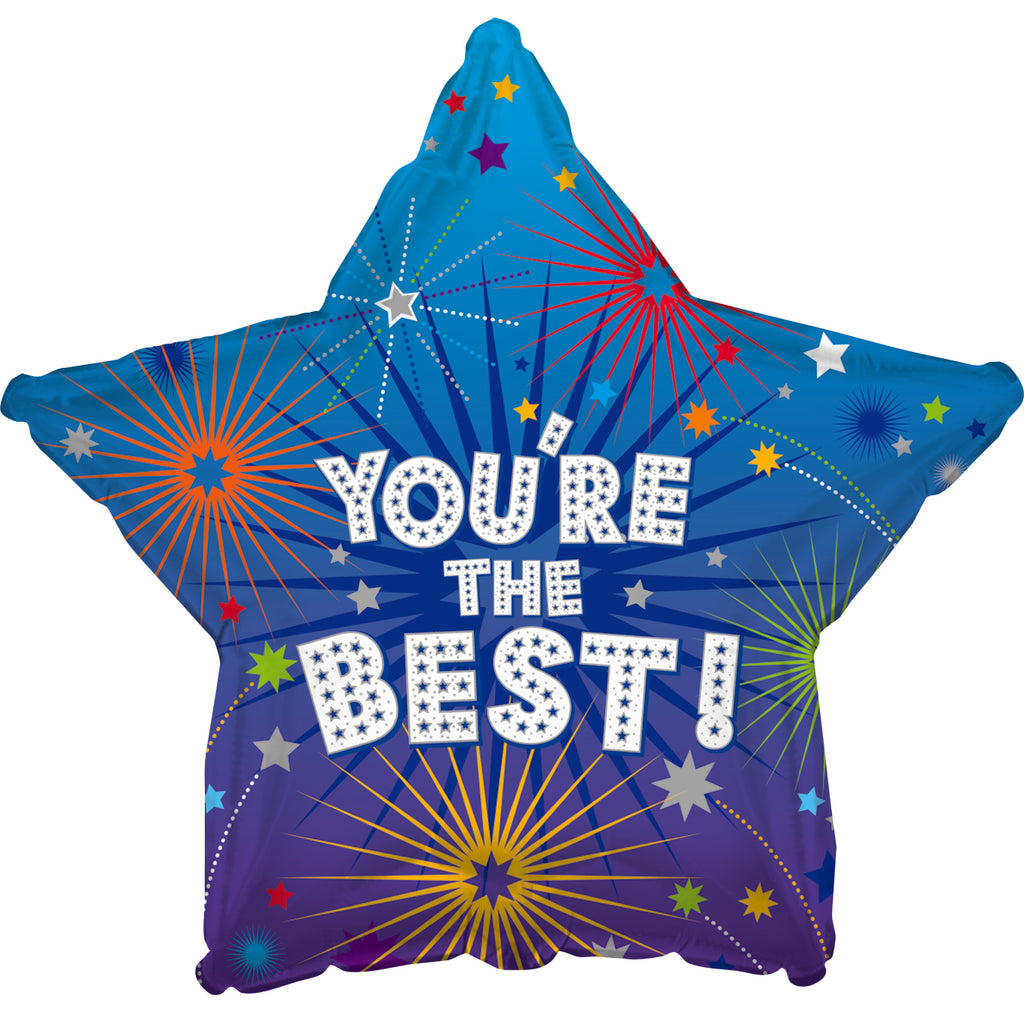 18" You're the Best Star Foil Balloon