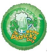 18" Happy St. Patricks Beer Balloon