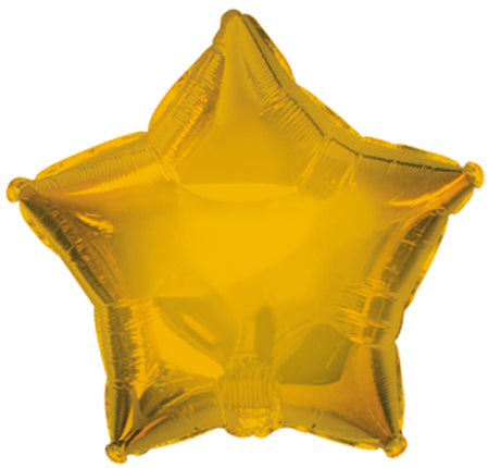 9" Airfill Only CTI Gold Star Balloon