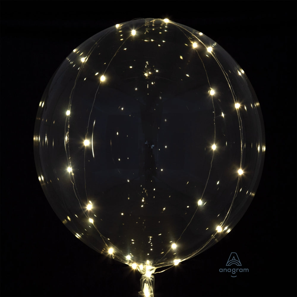 18" Crystal Clearz White Lights Balloon