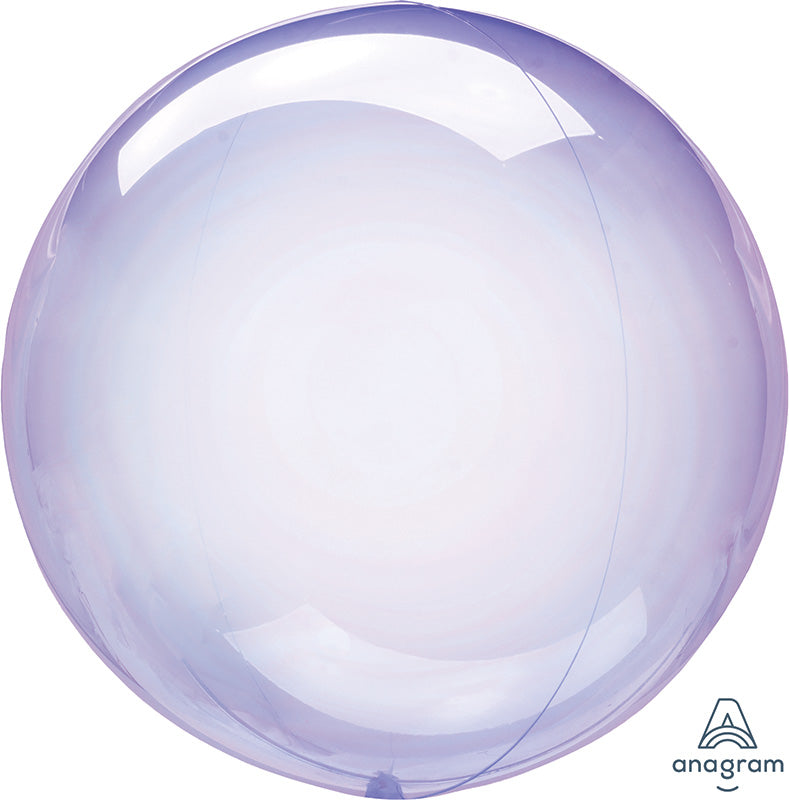 18" Crystal Clearz Purple Balloon