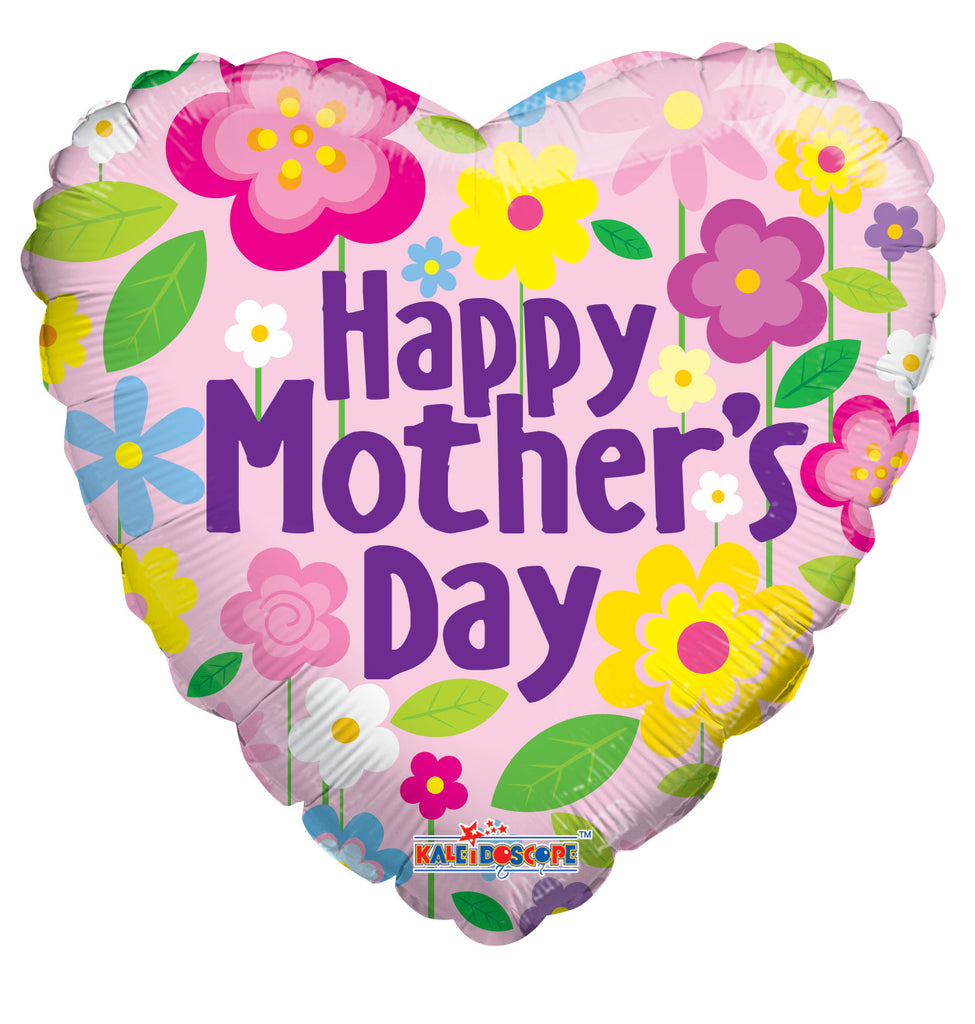 18" Mother's Day Flowers Balloon