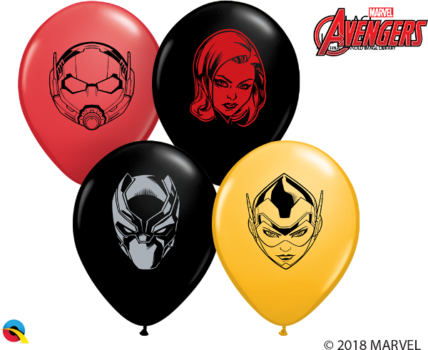 5" Marvel's Characters Face (100 Per Bag) Latex Balloons