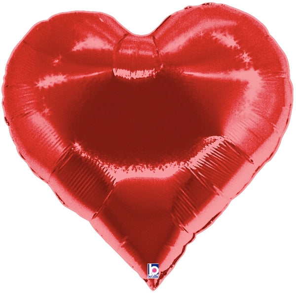 30" Casino Super Shape Heart Mylar Balloon