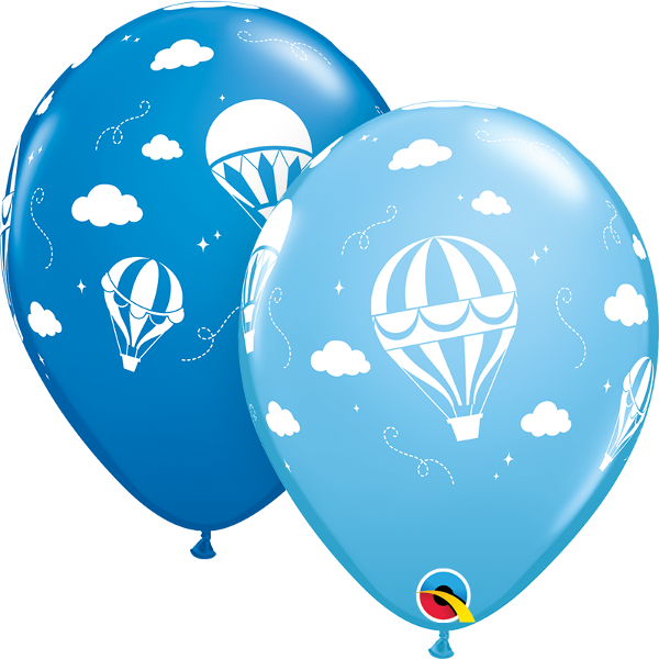 11" Hot Air Balloons (50 Per Bag) Latex Balloons