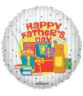 9" Airfill Only Father´s Day Stripes Balloon