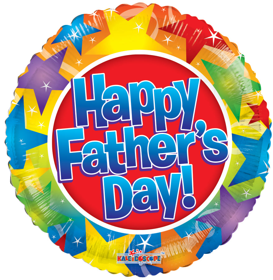 18" Happy Father's Day Stars Balloon