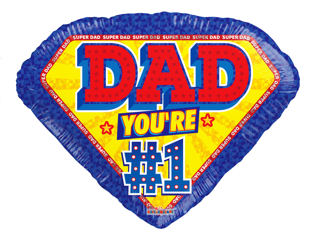 18" Dad #1 Foil Balloon