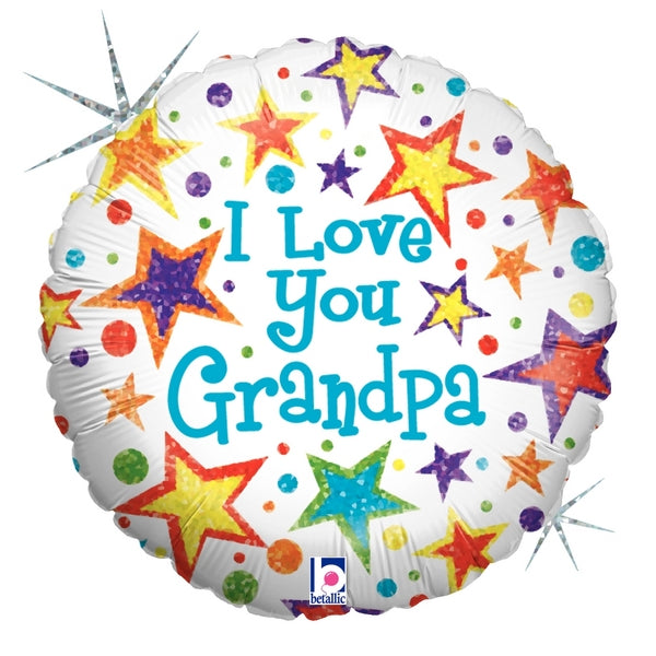 18" I Love You Grandpa Foil Balloon