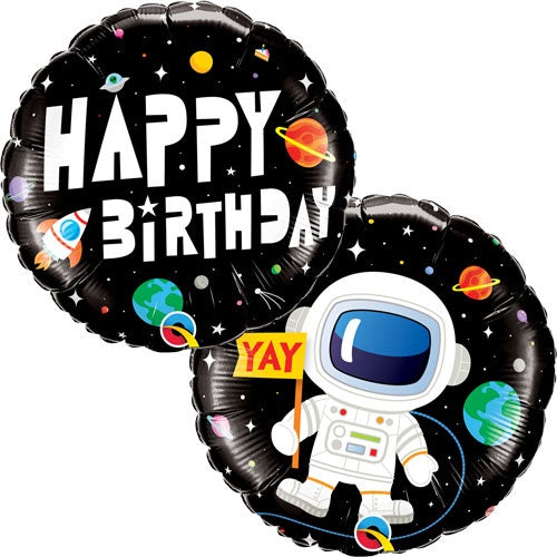 18" Birthday Astronaut Foil Balloon