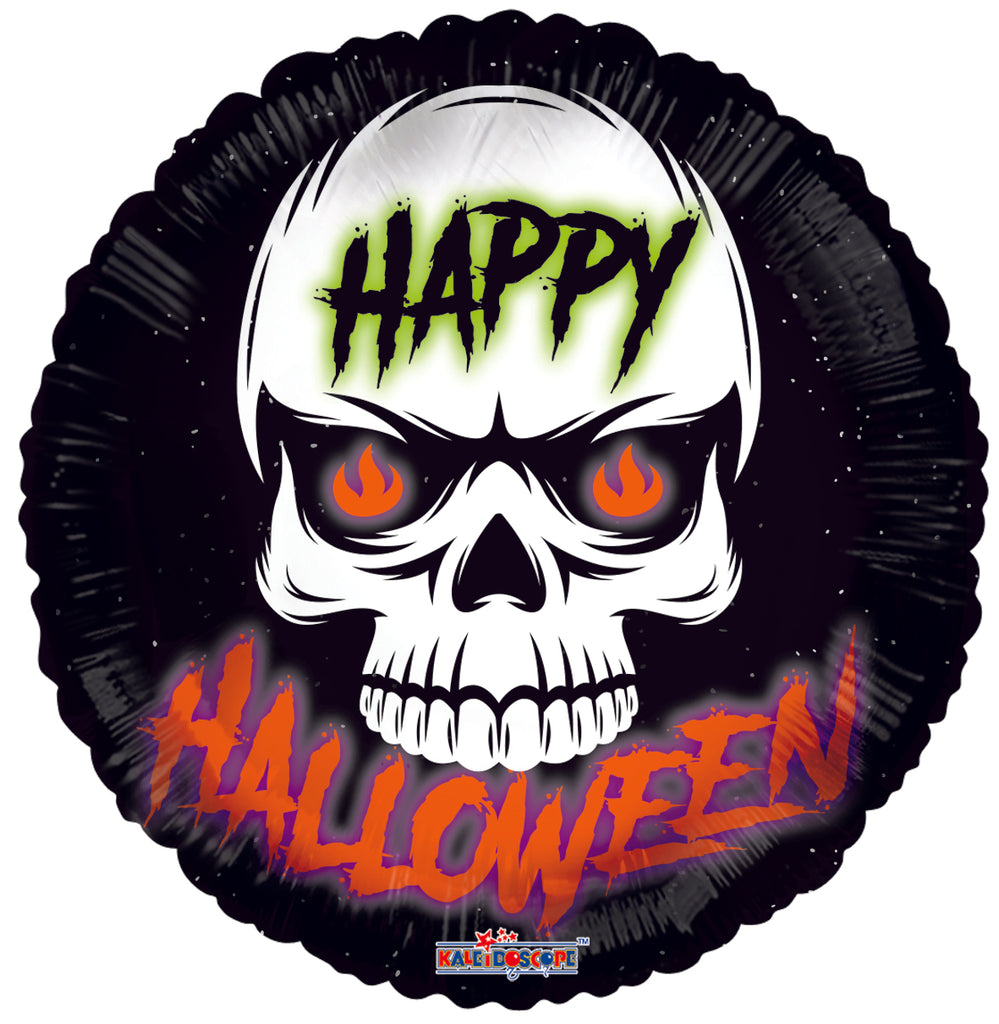 18" Halloween Skull Foil Balloon