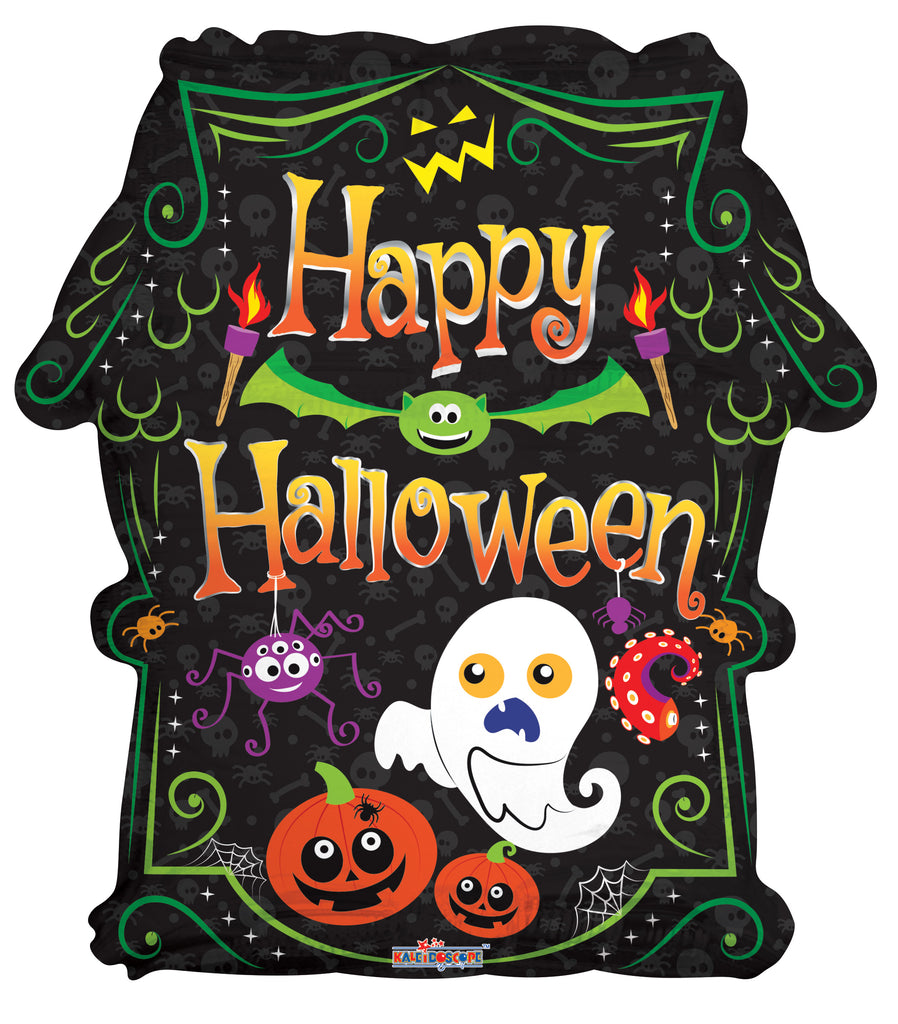 18" Halloween Scary Haunted House Foil Balloon