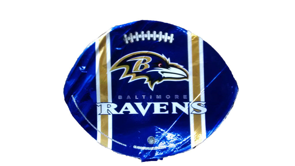9" Airfill Only Balitmore Ravens Football Shape Balloon