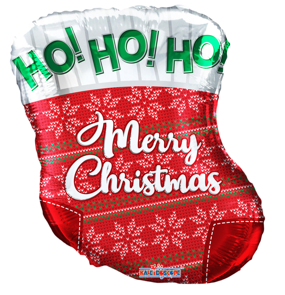 18" Chistmas Sox Foil Balloon