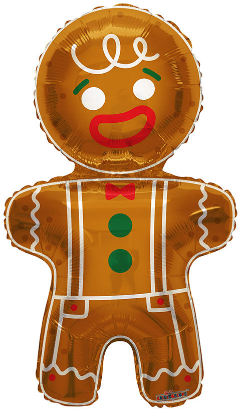 36" Gingerbread Man Foil Balloon