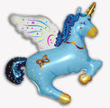 43" Magical Unicorn Blue Balloon