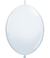 6" Qualatex Latex Balloons Quicklink White (50 Count)