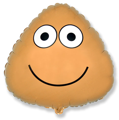 18" Smiley Face Egg Shape Mylar Balloon