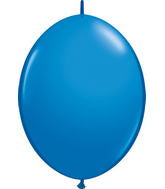 6" Qualatex Latex Balloons Quicklink Dark Blue (50 Count)