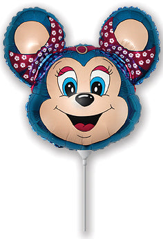 Airfill Only Babsy Mouse Blue Balloon