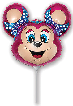 Airfill Only Babsy Mouse Fuchsia Balloon