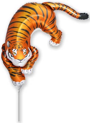 Airfill Only Wild Tiger Foil Balloon