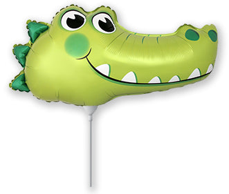 12" Airfill Only Crocodile Head Mini Foil Balloon