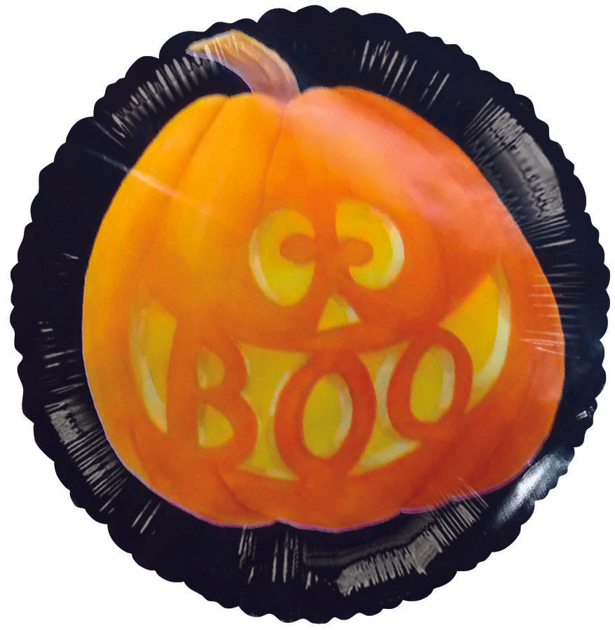 9" Airfill Only Jack-o-Lantern Pumpkin Boo Balloon