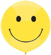 17" Outdoor Display Balloons (50 Count) Smile Yellow Face