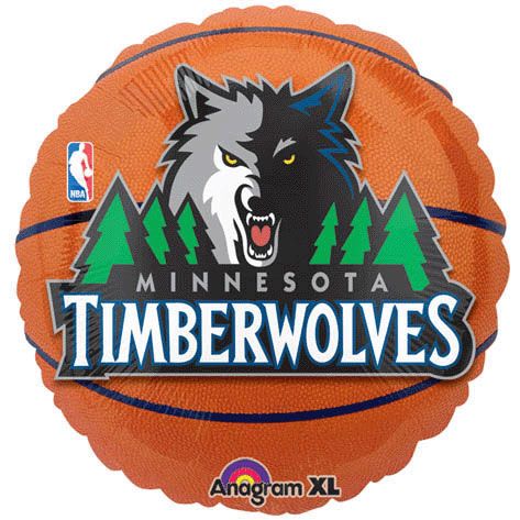 18" Minnesota Timberwolves Basketball Balloon