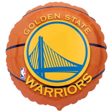 18" Golden State Warriors Basketball Balloon
