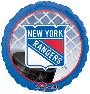 18" New York Rangers NHL Hockey Mylar Balloon