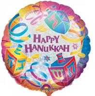 18" Hanukkah Dreidels (Prism) Balloon