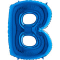 40" Foil Shape Megaloon Balloon Letter B Blue