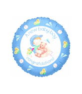 36" A New Baby Boy Congratulations Balloon