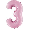 40" Megaloon Foil Shape 3 Baby Pink Balloon