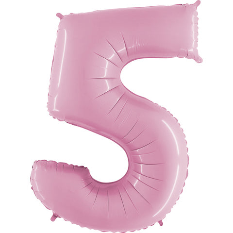 40" Megaloon Foil Shape 5 Baby Pink Balloon