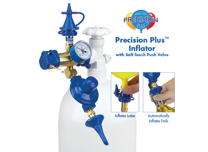 Conwin Precision Plus Balloon Inflator with Soft-Touch Push Valve