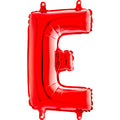 14" Airfill Only Foil Balloon Self Sealing Letter E Red