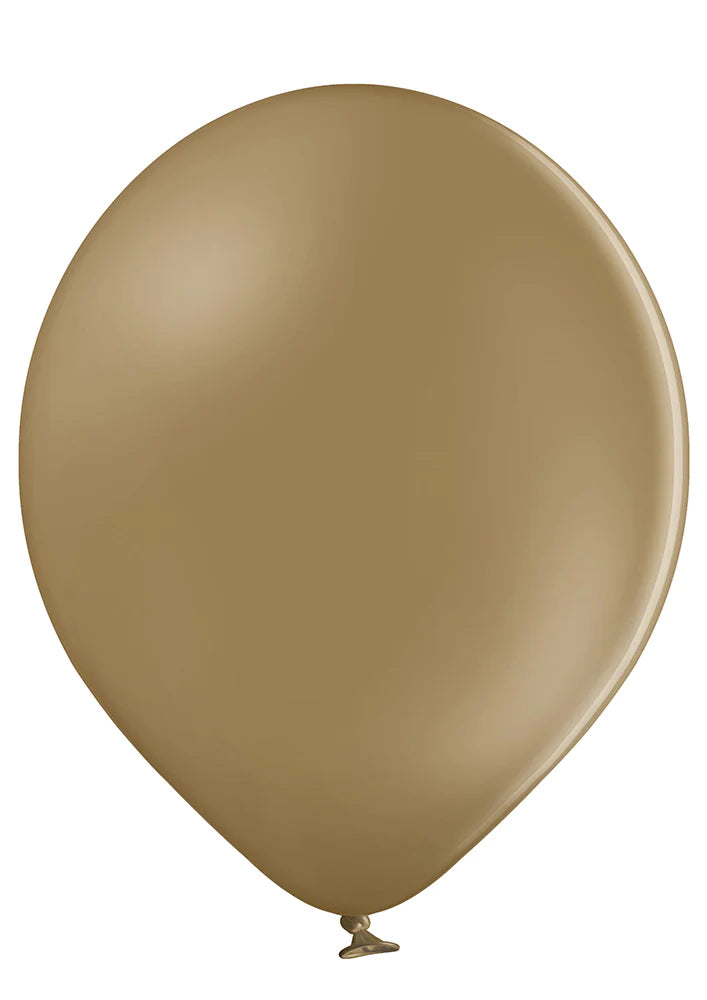 Inflatex Balloon Image 11" Ellie's Brand Latex Balloons Toasted Almond (100 Per Bag)