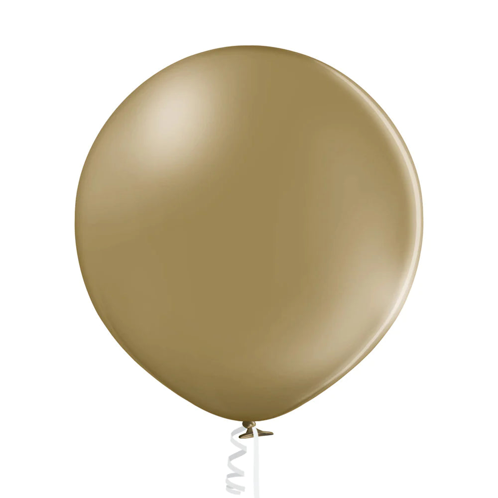 Inflatex Balloon Image 24" Ellie's Brand Latex Balloons Toasted Almond (10 Per Bag)