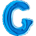 7" Airfill Only (requires heat sealing) Letter G Blue Foil Balloon